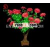Led red flower pot tree