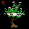 Led purple flower pot tree