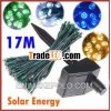 17M Long Solar LED String Lights Decoration Christmas lights Party lighting with 100 leds Colorful C