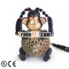 Lamp made of coconut shell ,  monkey