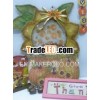 21-1/2"H Burlap material handicraft sunflower decoration
