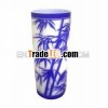 chinese old style colored glass vase