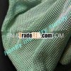 Rainbow green color round shape aluminum metallic sequin cloth
