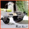 NHTC667-1-2-BS Black and silver electro-plating ceramic balloonfish home decoration and accessories