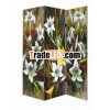 painted canvas room divider folding screen