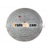 Dia 12cm round perpetual calender stainless steel or aluminum suit for promotion gift or souvenir