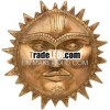 Brass made Sun Wall Mask Indian Traditional Artifacts Souvenir Metal Craft