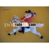 polyresin riding horse shape magnet,  resin fridge magnet