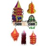 Tribal Fabric Hanging Lanterns / Lamps