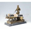 HXC-035 bronze table clock antique clock mechanical metal clock