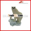 resin polar bear 3d statue home ornaments