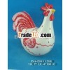 Porcelain rooster statue