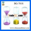 Colorful 3 1/2 inch Sets Glass 2 Minute Sand Timer for Decoraion BG-7018