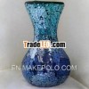 Wholesale Blue Colored Mirrored Glass Mosaic Vase