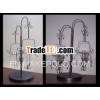 Metal candle T light with glass bead