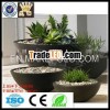 Egg shape fiberglass decorative flower planter