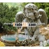 Polyrsin Garden Supplier Angel Bird Bath Design