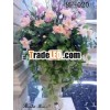 Home Decoration Ceramic Vase with Flower Design