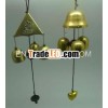 12" antique wind chime made of iron , bronze and gold plating finish,  suitable for doors/decor