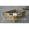 Waterproof weather resistant WPC outdoor garden planter