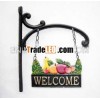 cast iron home decorative welcome sign