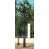 cast iron lamppost with four lanterns