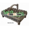 Wood pot basket