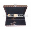 double bottle wine box ,  leather wine box with 4pcs accessories
