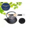 cast iron teapot black