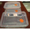 High borosilicate glass food storage container