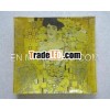Decoration heat-bent glass plate