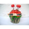Resin fruit fork stainless steel cake fork