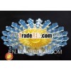 A9400 flower design yellow colour good quality plastic vegetable plate
