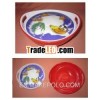 Lenticular bowl ( soup and bread )