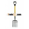 Spading fork with fiberglass handle in home and garden