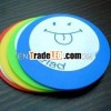 Small Size Round Shaped 2D Or 3D Soft PVC Cork Backed Coasters