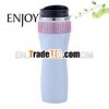 Double wall s/s mug with Diamond decoration