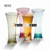 PC acrylic drinkware/transparent/colorful/tubas/juice/big/medium/small #8515-8822