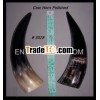 Polished cow horn