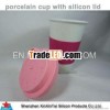 silicone coffee cup with lid