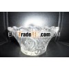 Crystal glass fruit tray