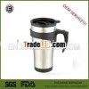 450ml double wall stainless steel auto travel mug