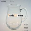 Clear glass jug/J80212