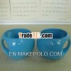 Color Glazed Ceramic Ball Mug