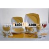 48 PCS stoneware three-tone color Dinner set