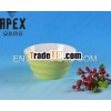 Japanese style Matte-Glaze Stoneware 5"Striped Rice serving Bowl (DS-413)