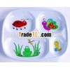 Melamien Four Section Kids Divided Plate