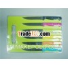 6 color steak knife set with cuting board