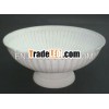 Bowl With White Wash Finish