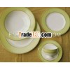 green white bone china cup & plates